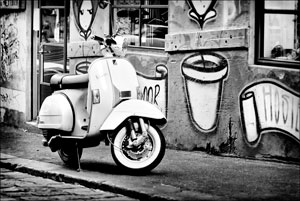 White Vespa